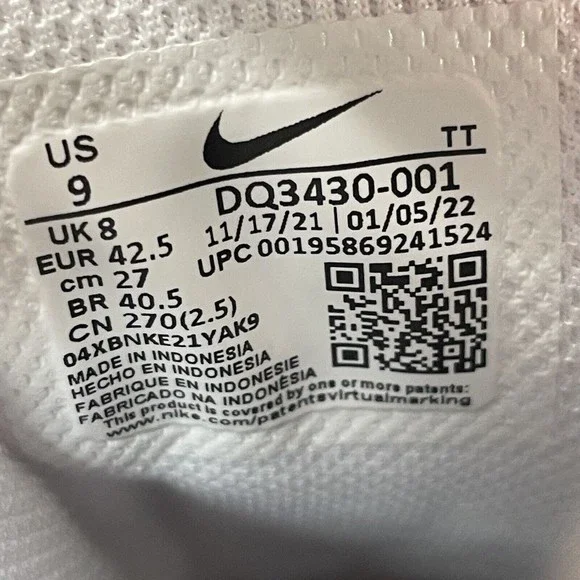 Nike Air Max 95 Essential Black White Varsity Red Grey Shoes Men Size 9 NEW - Picture 7 of 7